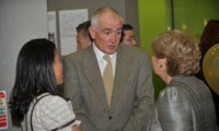 Ms. Frances Fitzgerald TD, Minister for Children and Youth Affairs with John Paul Hanley, Board Member and Heydi Foster, Director