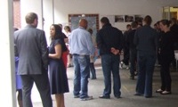 Visitors gather for the Travelling to Wellbeing Launch